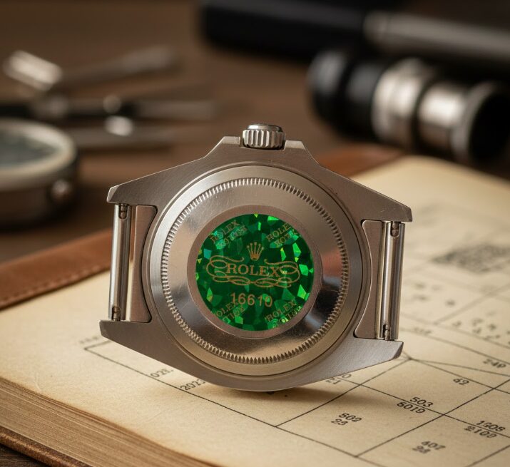ロレックスの裏蓋にある緑シールの正体と歴史