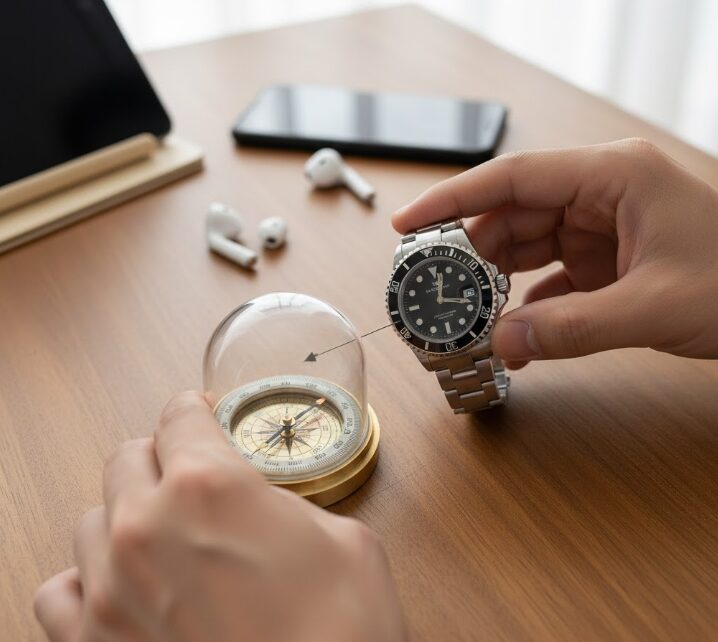 磁気帯びや電化製品の影響によるロレックスの精度の狂い