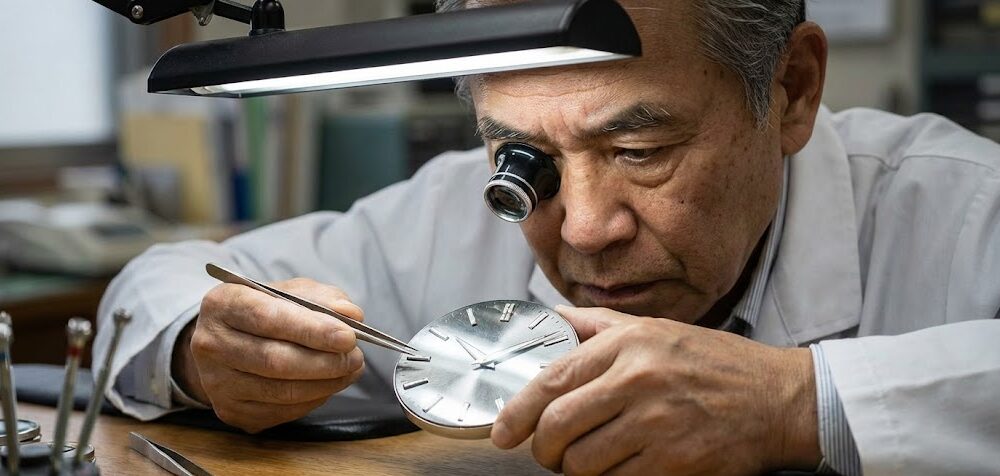 ロレックスのオイスターパーペチュアル 文字盤のロゴや書体の太さと滲み